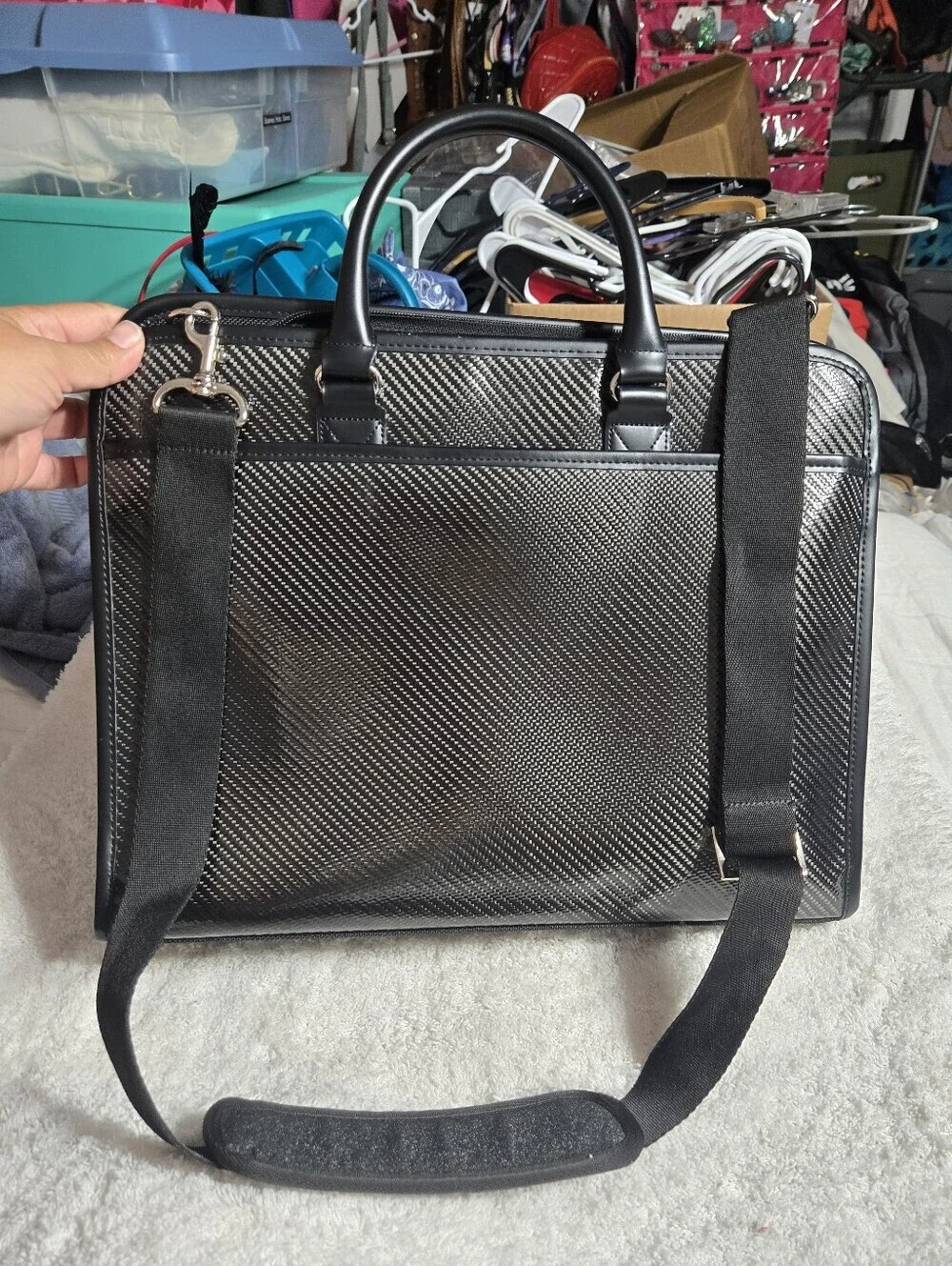 Hyosung Briefcase With Shoulder Strap Like New 12x16